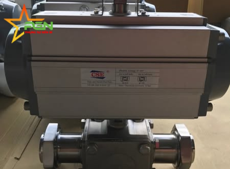 Van bi 3 ngã vi sinh điều khiển khí nén | Clamp Inox 304 - 316L