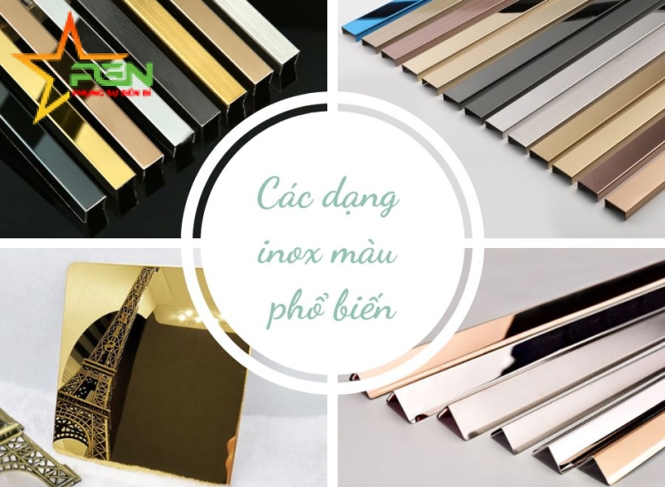 INOX MÀU, CÁC LOẠI INOX MÀU, ĐẶC ĐIỂM- ỨNG DỤNG CỦA INOX MÀU