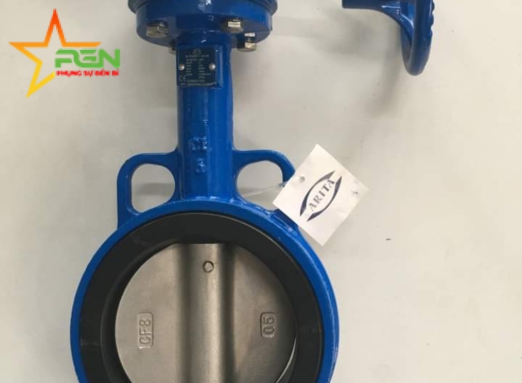 VAN BƯỚM TAY QUAY GANG CI | ARITA | CBV-G-UF-PN16/CAST IRON BUTTERFLY VALVE GEAR OPERATOR WAFER TYPE PN16