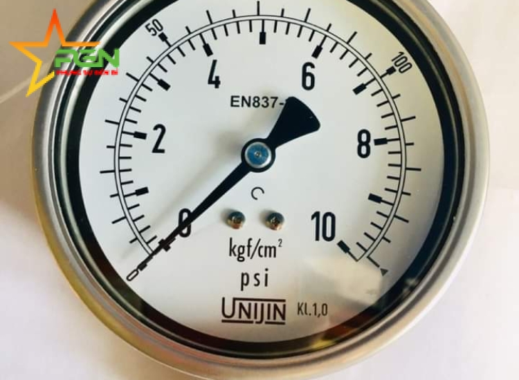 ĐỒNG HỒ ÁP SUẤT CHÂN ĐỨNG | UNIJIN | P250(A)/ UNIJIN-PRESSURE-GAUGE-P250