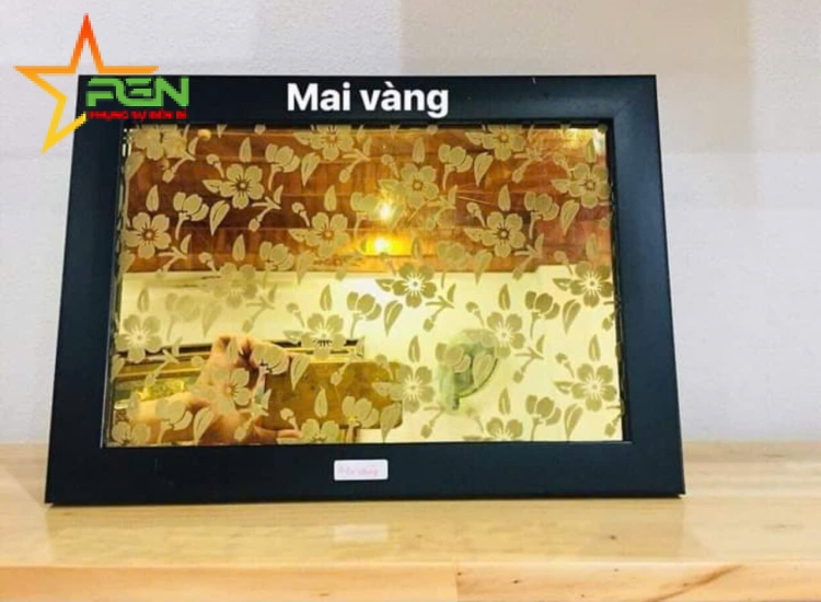 TẤM INOX HOA VĂN MAI VÀNG