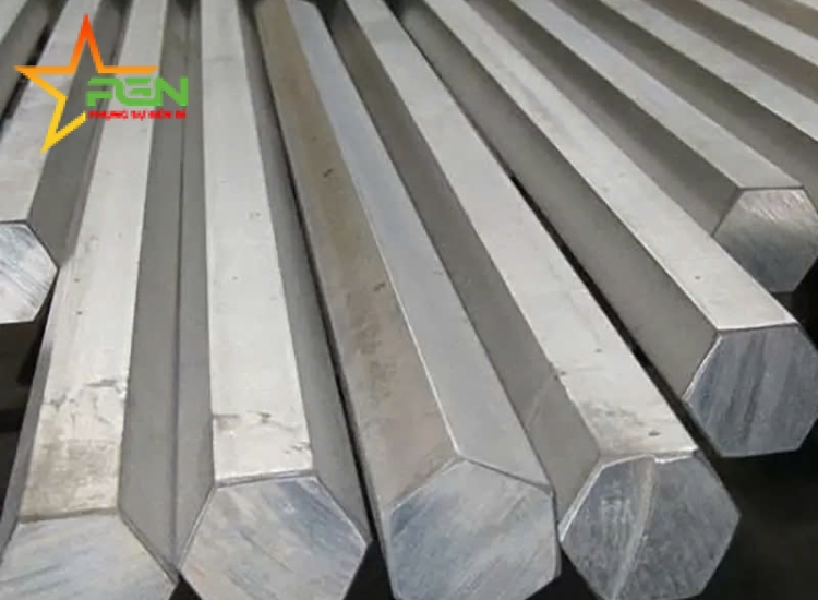 THANH LỤC GIÁC INOX 304|316 PHI 75|S304|316 Stainless Steel Hexagon Bar | Diameter 75mm