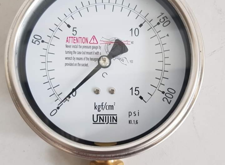 ĐỒNG HỒ ÁP SUẤT CHÂN ĐỨNG | UNIJIN | P110(A)/ UNIJIN PRESSURE GAUGE P110