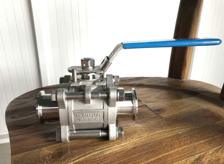 VAN BI INOX VI SINH 3 PC KẾT NỐI REN